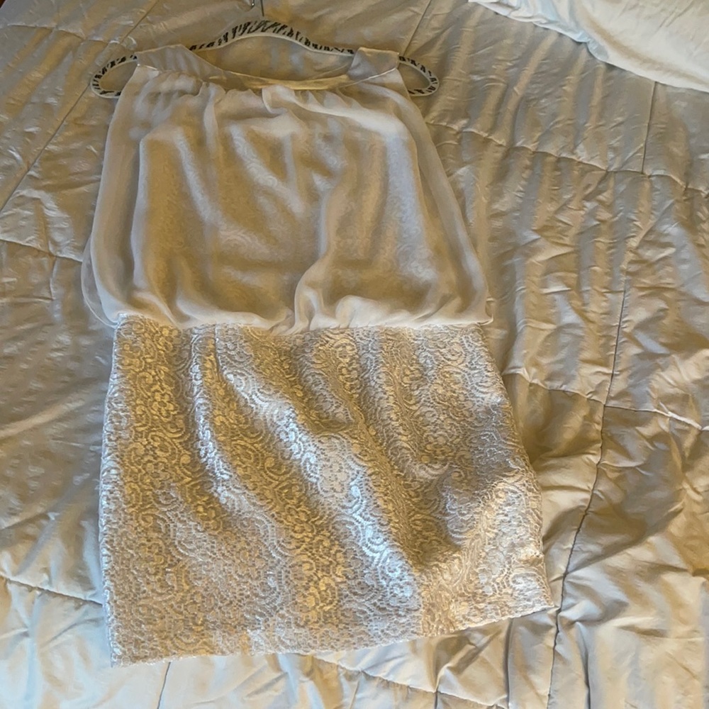 White cocktail dress